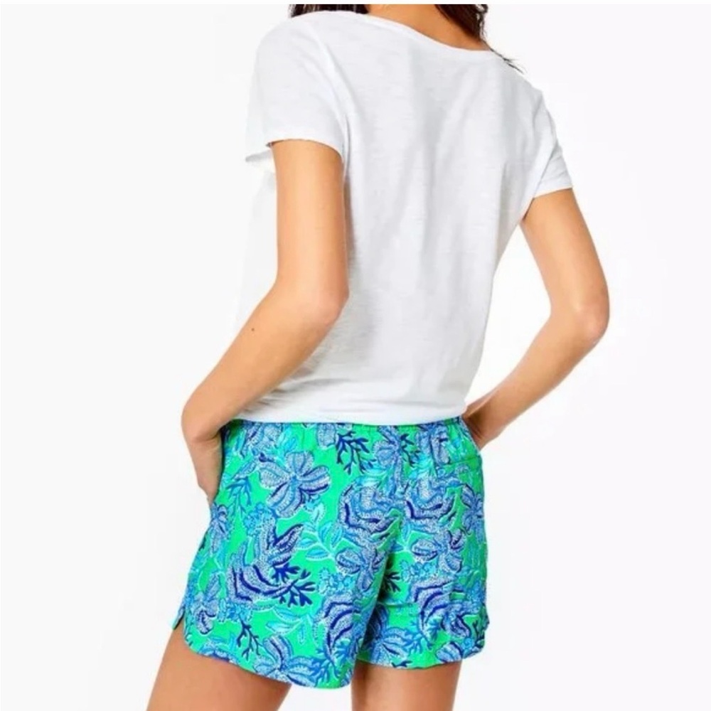 Lilly Pulitzer Ocean View Shorts - Cabana Green Keepin' It Reel